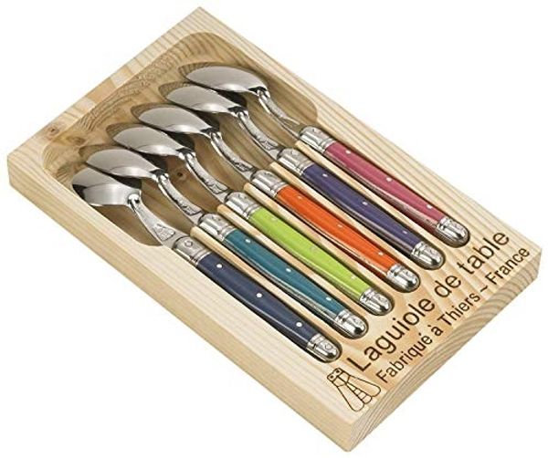 LAGUIOLE Jean Dubost London Mix 97-13154 Set von 6 Kaffeelöffel