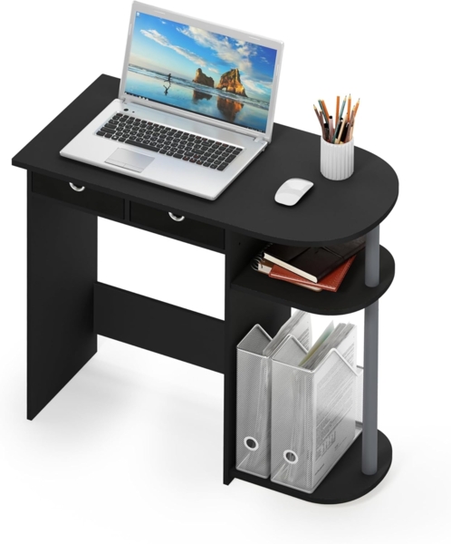 Furinno Go Green Laptop Notebook Computer Schreibtisch/Tisch, holz, Schwarz/grau, 39. 62x39. 62x72. 39 cm Bild 6