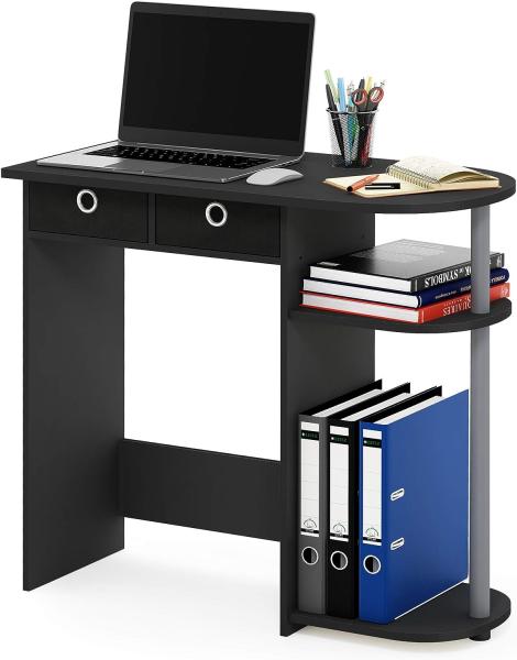 Furinno Go Green Laptop Notebook Computer Schreibtisch/Tisch, holz, Schwarz/grau, 39. 62x39. 62x72. 39 cm Bild 1