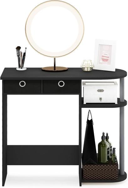 Furinno Go Green Laptop Notebook Computer Schreibtisch/Tisch, holz, Schwarz/grau, 39. 62x39. 62x72. 39 cm Bild 5