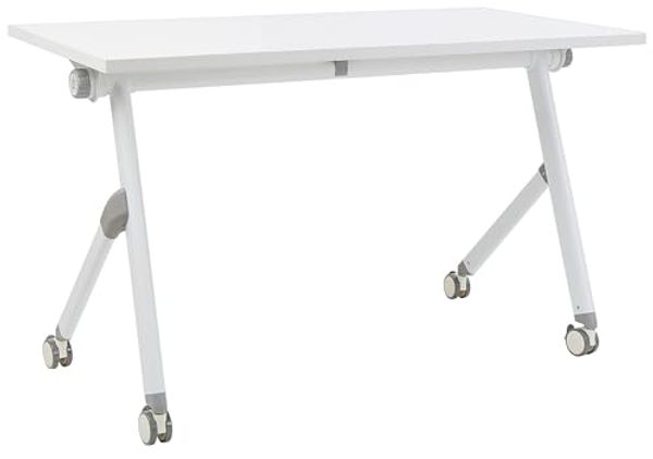 Zusammenklappbarer Schreibtisch mit Rädern Weiß BENDI