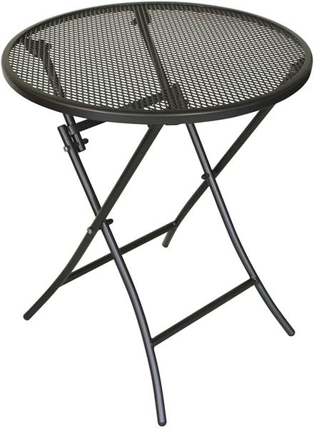 DEGAMO Bistrotisch MOCCA (1-St), 60cm rund, Streckmetall eisengrau, klappbar