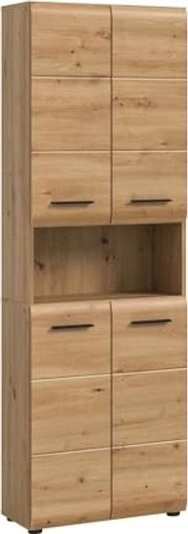 Hochschrank >Ice< in artisan oak - 60x185x30cm (BxHxT)