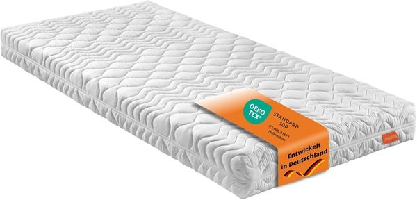 sleepling 196447 7 -Zonen Kaltschaummatratze Bodyprotect 500, Wende Matratze mit Duo Härtegrad 2 & 3, Made in EU, Waschbar 60 Grad, Ökotex 100, 120 x 200 x 16 cm, weiß