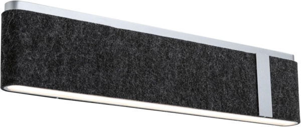 Paulmann 79987 LED Wandleuchte Jagun 3-Step-Dim 2700K 1250lm Filz anthrazit