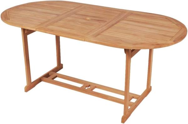 vidaXL Gartentish 180x90x75 cm Teak Massivholz 43030