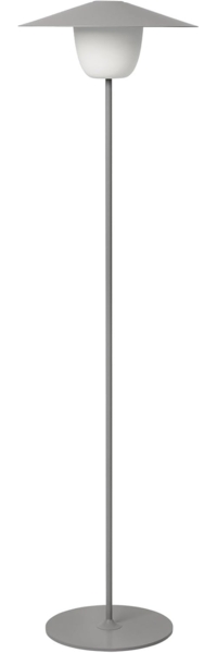Blomus Mobile LED-Leuchte Farol Floor, dimmbar, USB-aufladbar, Aluminium matt pulverbeschichtet, Kunststoff, Satellite, 115 cm, 66128