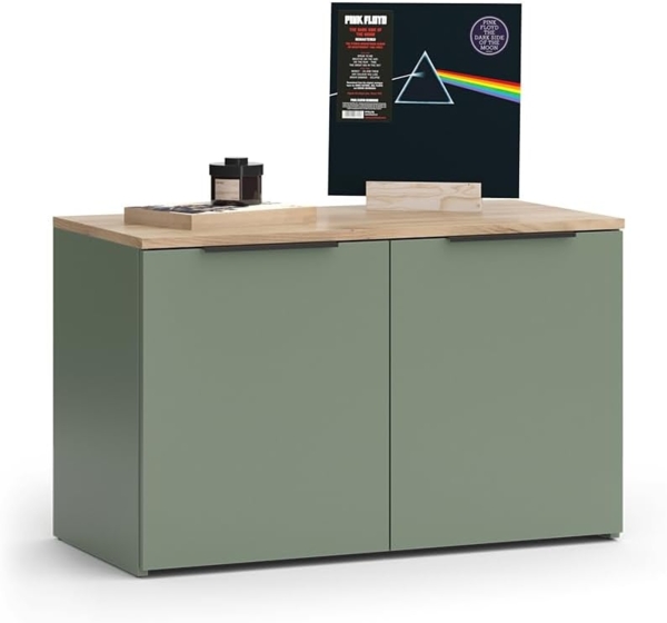 Kommode Wido Grün 80 x 50 cm mit 2 Türen Vicco Bild 6