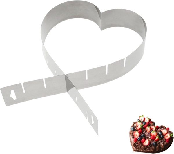 WESTMARK Herzbackform 5 cm hoch Edelstahl