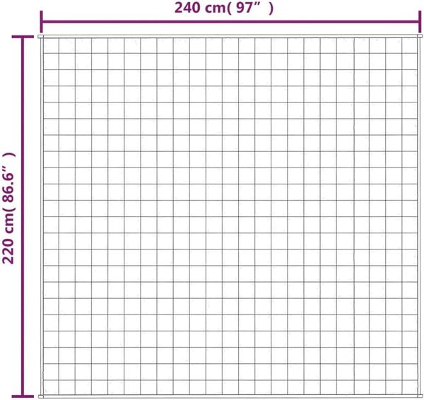 vidaXL Gewichtsdecke Stoff, 1 x Gewichtsdecke, Dunkelblau, 220x240 cm, Baumwolle, 15 kg Bild 7