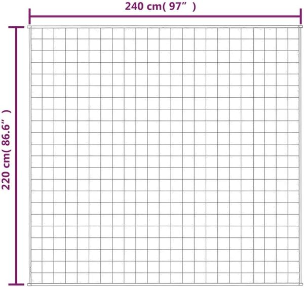 vidaXL Gewichtsdecke Stoff, 1 x Gewichtsdecke, Dunkelblau, 220x240 cm, Baumwolle, 15 kg Bild 3