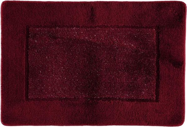 RHOMYhome Badematte Versailles|50x60 cm| bordeauxrot