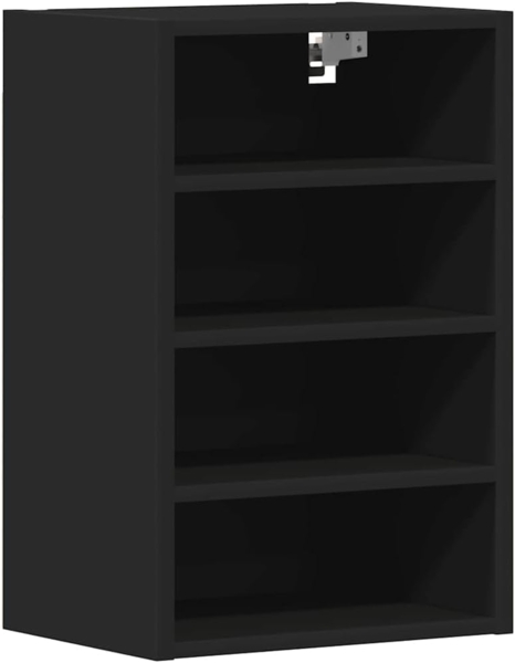 vidaXL Hängeschrank Schwarz 40 x 29,5 x 60 cm Holzwerkstoff, Küchenschrank, Schrank, Wandschränke, Aufbewahrungsschrank, Wandschrank, Wandschrank Küche