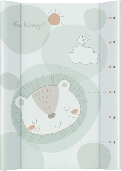 Kikkaboo Wickelauflage Weich-PVC 80x50 cm wasserdichter Bezug, erhöhter Rand hellgrün, Bezug: 100% PVC Material Füllung: 60% Polyester, 40% Polyurethan