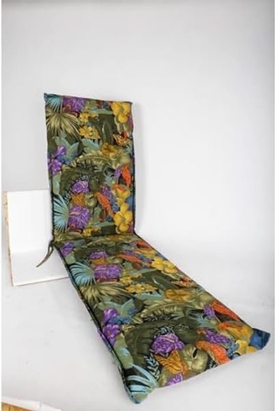Buri 'PG1 Amazonas' Relaxliegenauflage, Baumwollmischgewebe bunt, 180 x 50 x 6 cm