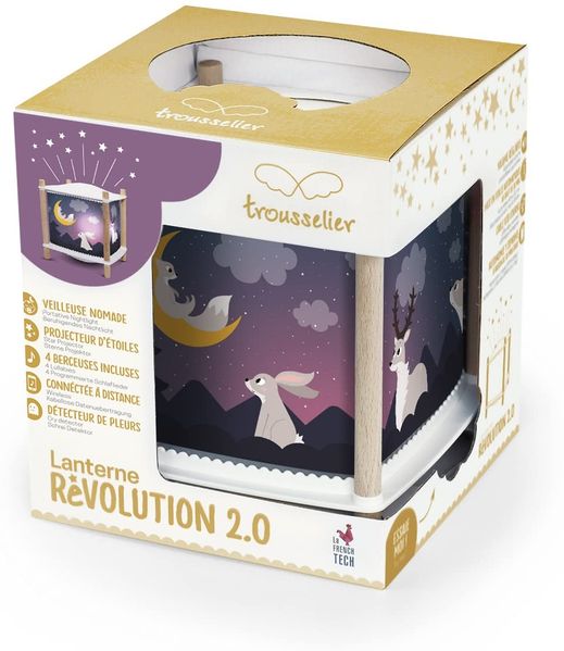 Nacht Licht - Laterne ReVOLUTION 2. 0 - Wald - Kabellos , Musik, Weinen Detektor, USB Aufladbar Bild 5