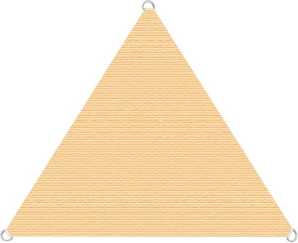 Sonnenschutzsegel Schattenspender Sonnensegel 4x4x4m HDPE beige Dreieck Segel