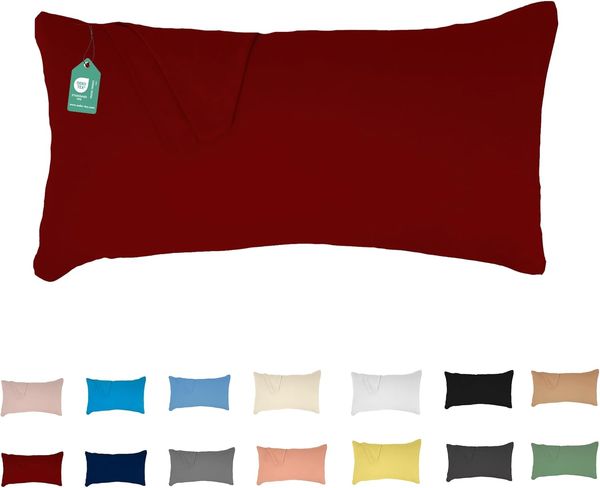 Livessa Kissenbezug 40x80 cm - Verdeckter Reißverschluss an der Langen Seite, Kopfkissenbezug aus%100 Baumwolle Jersey Stoff, Ultra weich und atmungsaktiv, Oeko-Tex Zertifiziert