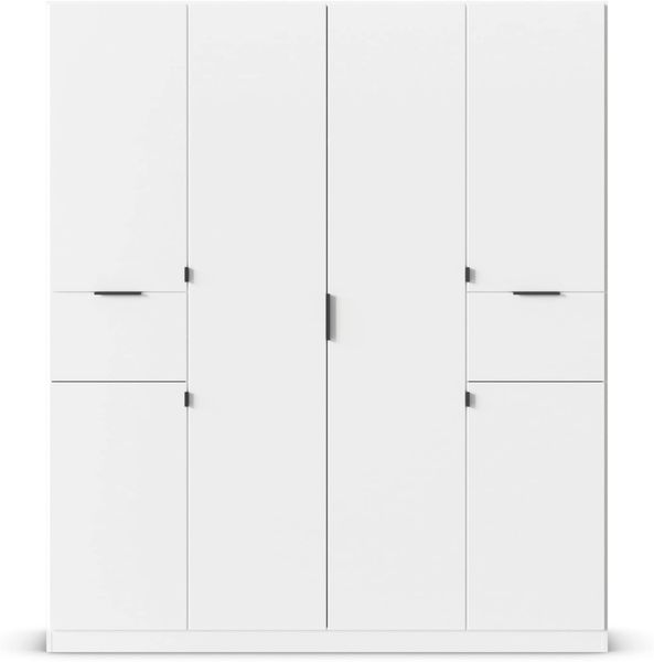 rauch Drehtürenschrank Kleiderschrank Schrank Garderobe Wäscheschrank TICAO mit 2 Schubladen die in der Höhe variabel positioniert werden können MADE IN GERMANY Bild 10