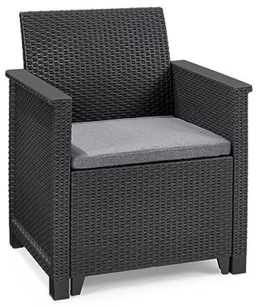 Keter Lounge-Sitzgruppe Emma 4-Sitzer mit Sitzkissen Gartengarnitur Bild 3