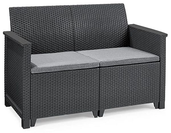 Keter Lounge-Sitzgruppe Emma 4-Sitzer mit Sitzkissen Gartengarnitur Bild 2