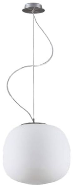 Lindby Hängeleuchte Lindby Pendelleuchte Ginevra, Ø 38 cm, weiß, Glas, E27, Glas Weiß IP20, 1 x 60 W
