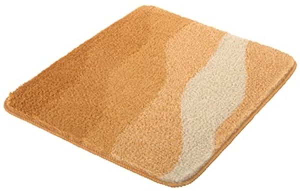 Kleine Wolke Badematte Malena, Höhe 20 mm, rutschhemmend beschichtet, fußbodenheizungsgeeignet, Polyacryl, rechteckig, Badteppich, modernes Wellen Design, Farbverlauf, waschbar