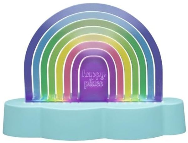 moses. Buntes Regenbogenlicht, bunte LED Lampe für Kinder mit Farbwechsel & Musiksteuerung, USB-C & Batteriebetrieb, Stimmungslicht & Kinderzimmer-Deko, Leuchte mit Geräuschsensor