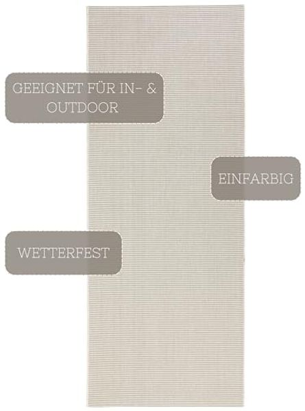 In- & Outdoorteppich Match creme - 80x200x0,8cm Bild 4