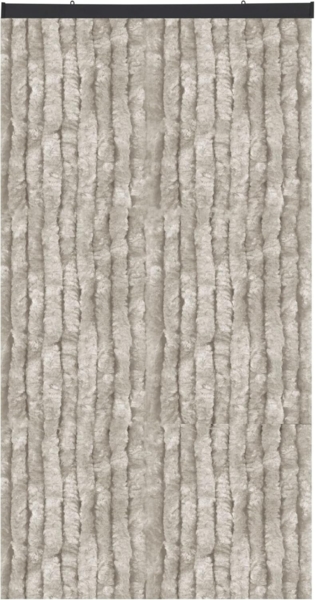 Flauschvorhang 140x220 Unistreifen grau