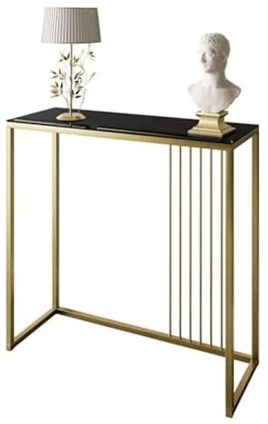 Lookway Konsolentisch PRIME GLASS, Beistelltisch mit Oberfläche aus Hartglas, Breite 80/100