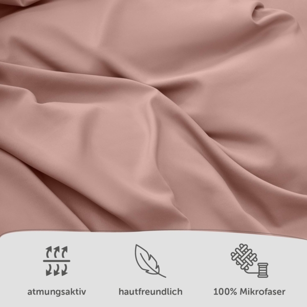 Blumtal Bettwäsche Oeko-TEX zertifizierte Mikrofaser Bettwäsche pflegeleicht & faltenfrei, Bettbezüge aus Atmungsaktivem Mikrofaser Bild 2