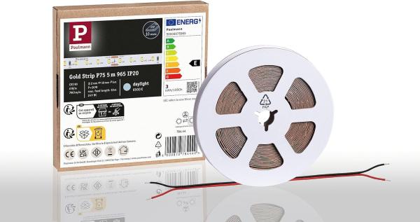 Paulmann 78444 Pro LED Strip Gold P75 965 6500K 24V 5m