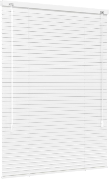 jalousiescout Jalousie LightLess Aluminium-Jalousie, 25 mm, 40 x 130 cm, weiß matt, ohne Bohren, geklemmt oder verschaubt, Aluminium, vollverdunkelnd, Feuchtraumgeeignet