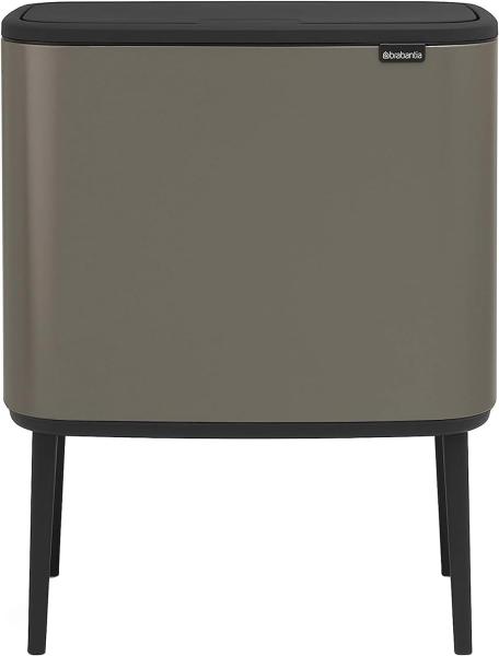 Brabantia Mülleimer Bo Touch Bin Platinum, 11 + 23 L Papierkörbe & Mülleimer