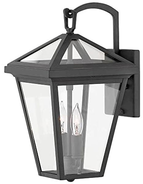 Elstead Alford Place Light Small Außen-Wandleuchte 2-flammig schwarz