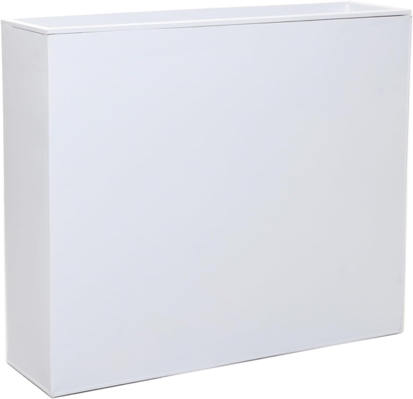 VIVANNO Pflanzkübel Raumteiler Zink ELEMENTO Weiß 90x25x75 cm