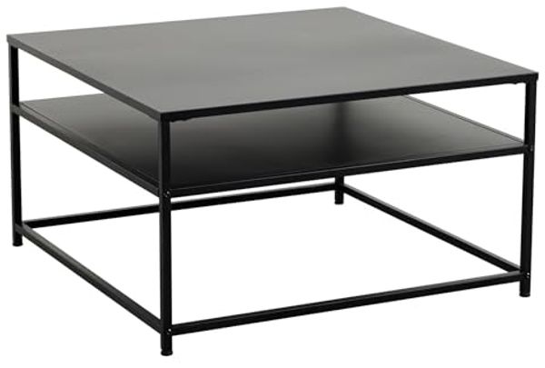 riess-ambiente Couchtisch DURA STEEL 70cm schwarz (Einzelartikel, 1-St), Wohnzimmer · Metall · eckig · Industrial