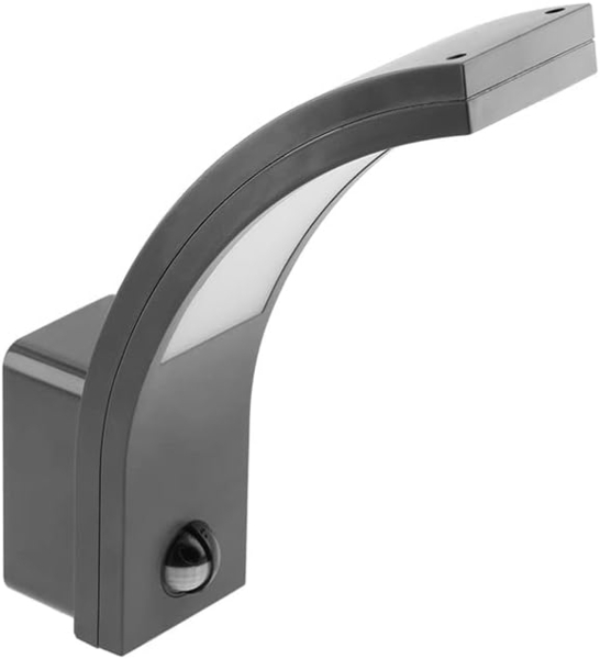 LED Außenleuchte Außenlampe Fassadenleuchte 10W mit Bewegungsmelder IP54 Schwarz