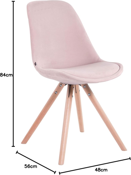 Besucherstuhl Toulouse Samt Rund natura [312464] Bild 2