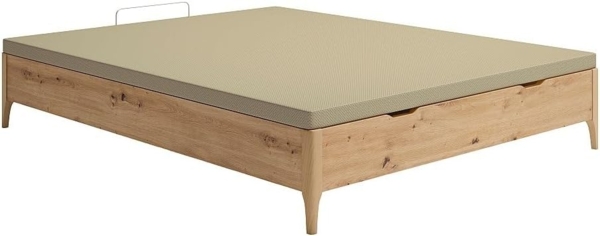 Vente-unique - Bettkasten 140x190 cm – Hell-Natur – VEONA von YSMÉE Bild 3