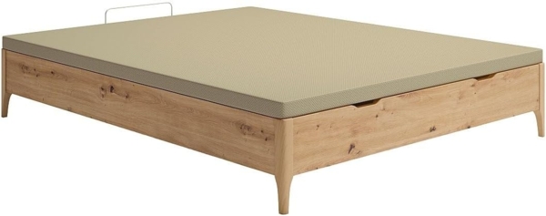 Vente-unique - Bettkasten 140x190 cm – Hell-Natur – VEONA von YSMÉE Bild 1