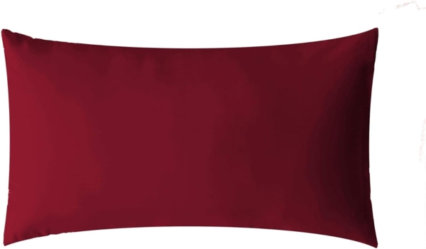 aqua-textil Kissenbezüge Luxury Kissenbezüge Kissenhüllen Mako Satin 30x50cm bordeaux