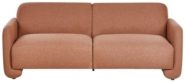 Sofa 3-Sitzer SALAND Stoff Goldbraun