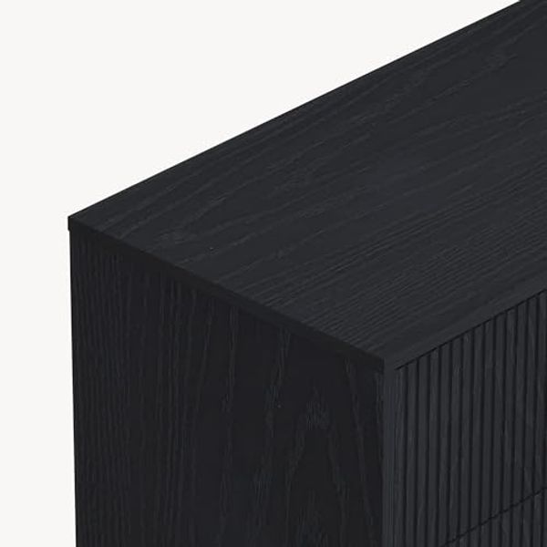Kommode Nykapin 80x80x40 cm Schwarz [en. casa] Bild 6