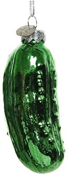 Kaemingk Glashänger Gurke grün 3 x 3 x 8,5 cm
