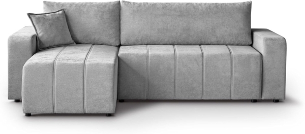 Beautysofa Ecksofa MORI, universelle Seite, mit Schlaffunktion, mit Bettkasten