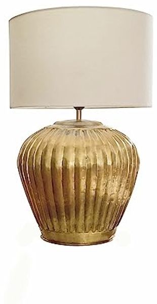 Mirabeau Tischleuchte Tischlampe Fauville gold/creme