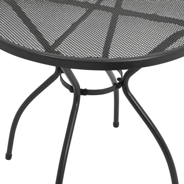 DEGAMO Gartentisch CLASSIC, 70cm rund, Stahl + Streckmetall anthrazit Bild 4