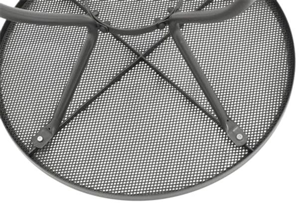 DEGAMO Gartentisch CLASSIC, 70cm rund, Stahl + Streckmetall anthrazit Bild 6